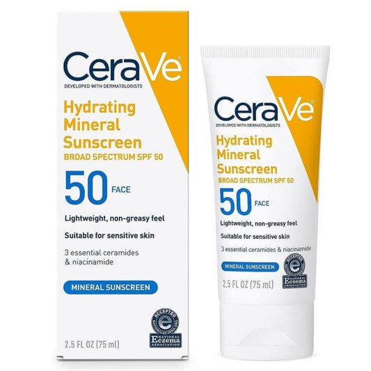 Cerave Hydrating Mineral Sunscreen Spf 50 | 100 Ml – Cerave Hydrating Sunblock