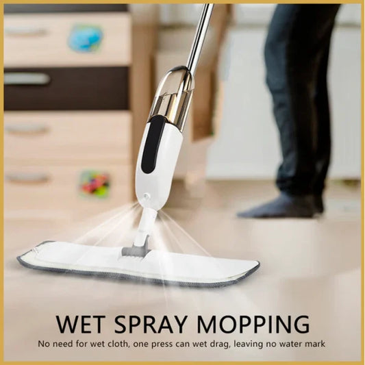 Microfiber Water Spray Mop For House Cleaning Microfiber Spray Mop For Wet And Dry Floor Cleaning, Home Dust, Dirt Cleaner Lightweight